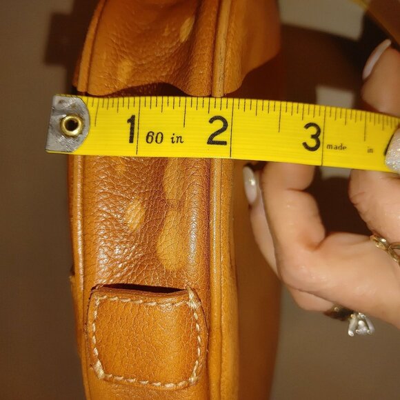 MCM  Crossbody Bag Patricia Cognac Leather Vintage Gold Hardware Parts Project - Picture 15 of 16
